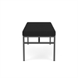 Avon Reception Waiting 2 Seat Bench 550 LB Capacity / Charcoal Steel / Black