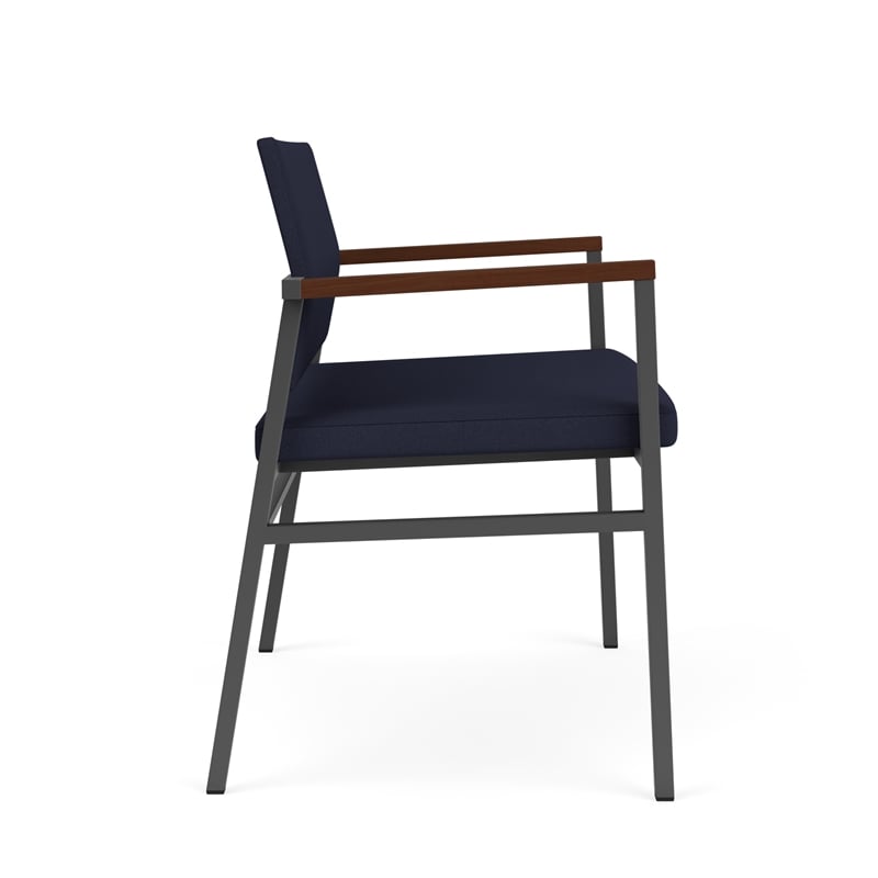 Avon Reception Bariatric Chair UPH Seat Back / Charcoal Steel / Navy Blue
