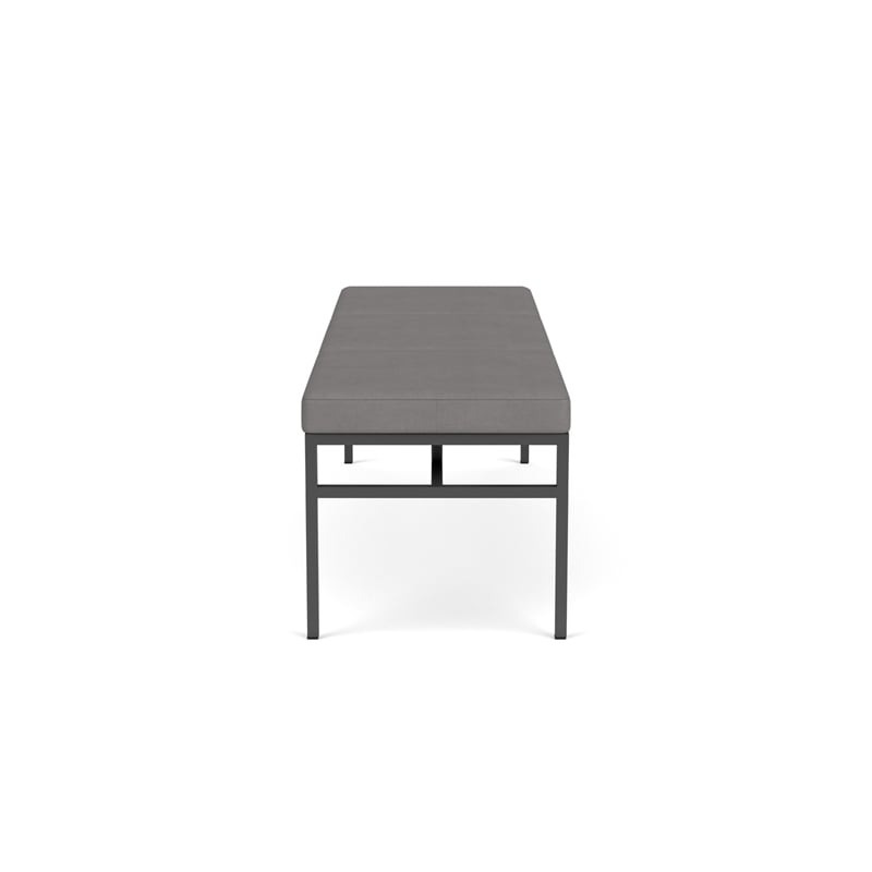 Avon Reception 3 Seat Bench 650 LB Capacity / Charcoal Steel / Light Gray
