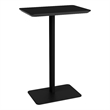 Luxe Lounge Reception Waiting Room Personal Table HPL Top / Black Steel / Black
