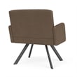 Willow Lounge Lobby Reception Waiting Bariatric Chair / Charcoal Steel / Brown