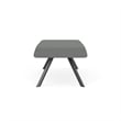 Willow Lounge Lobby Reception Waiting 2 Seat Bench / Charcoal Steel / Light Gray