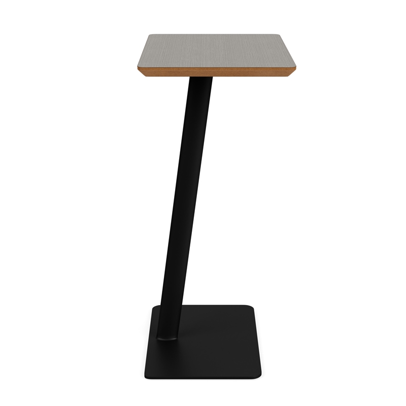 Willow Lounge Lobby Reception Waiting Personal Table / Black Steel / Gray