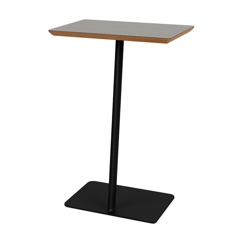 Willow Lounge Lobby Reception Waiting Personal Table / Black Steel / Gray