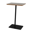 Willow Lounge Lobby Reception Waiting Personal Table / Black Steel / Gray