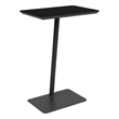 Willow Lounge Lobby Reception Waiting Personal Table / Charcoal Steel / Black