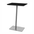 Willow Lounge Lobby Reception Waiting Personal Table / Silver Steel / Black