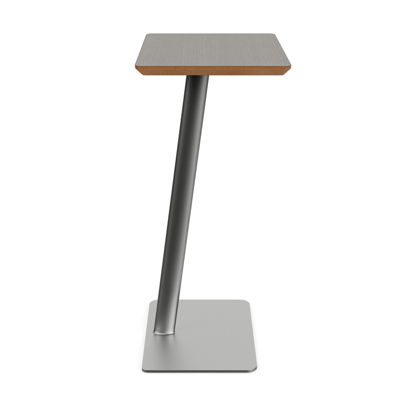 Willow Lounge Lobby Reception Waiting Personal Table / Silver Steel / Gray