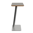 Willow Lounge Lobby Reception Waiting Personal Table / Silver Steel / Gray