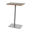Willow Lounge Lobby Reception Waiting Personal Table / Silver Steel / Gray