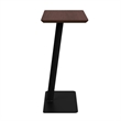 Willow Lounge Lobby Reception Waiting Personal Table / Black Steel / Walnut