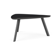 Willow Lounge Reception Conversational Table HPL Top / Charcoal Steel / Black