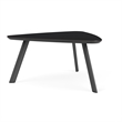 Willow Lounge Reception Conversational Table HPL Top / Charcoal Steel / Black