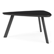 Willow Lounge Reception Conversational Table HPL Top / Charcoal Steel / Black