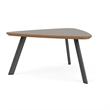 Willow Lounge Reception Conversational Table HPL Top / Charcoal Steel / Gray