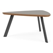 Willow Lounge Reception Conversational Table HPL Top / Charcoal Steel / Gray