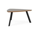 Willow Lounge Reception Conversational Table HPL Top / Black Steel / Gray