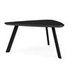 Willow Lounge Reception Conversational Table HPL Top / Black Steel / Black