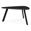 Willow Lounge Reception Conversational Table HPL Top / Black Steel / Black