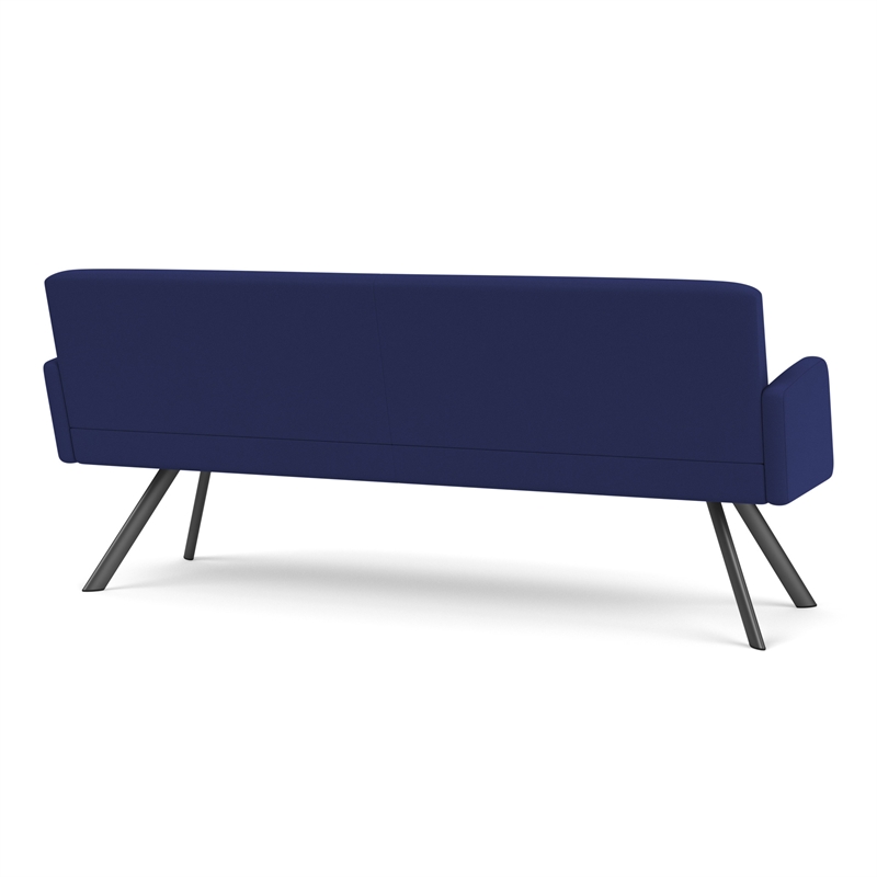 Willow Lounge Lobby Reception Waiting Room Sofa / Charcoal Steel / Blue