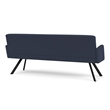 Willow Lounge Lobby Reception Waiting Room Healthcare Sofa / Black Steel / Blue