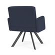 Willow Lounge Lobby Reception Waiting Swivel Guest Chair / Charcoal Steel / Blue