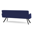 Willow Lounge Lobby Reception Waiting Room Healthcare Sofa / Black Steel / Blue