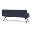 Willow Lounge Lobby Reception Waiting Room Sofa / Charcoal Steel / Blue