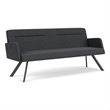 Willow Lounge Lobby Reception Waiting Sofa / Charcoal Steel / Dark Gray