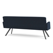 Willow Lounge Lobby Reception Waiting Room Sofa / Charcoal Steel / Blue