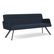 Willow Lounge Lobby Reception Waiting Room Sofa / Charcoal Steel / Blue