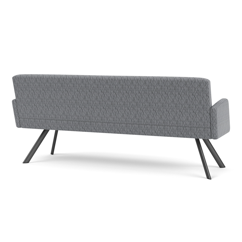 Willow Lounge Lobby Reception Waiting Room Sofa / Charcoal Steel / Gray