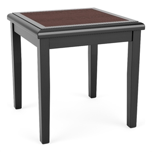 Belmont Lounge Reception Waiting Room HPL Top End Table / Black Wood / Walnut