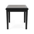 Belmont Lounge Reception Waiting Room HPL Top End Table / Black Wood / Gray