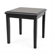 Belmont Lounge Reception Waiting Room HPL Top End Table / Black Wood / Gray
