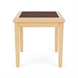 Belmont Lounge Reception Waiting Room HPL Top End Table / Natural Wood / Walnut