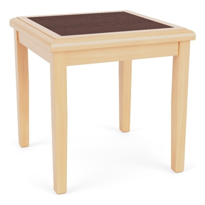 Belmont Lounge Reception Waiting Room HPL Top End Table / Natural Wood / Walnut