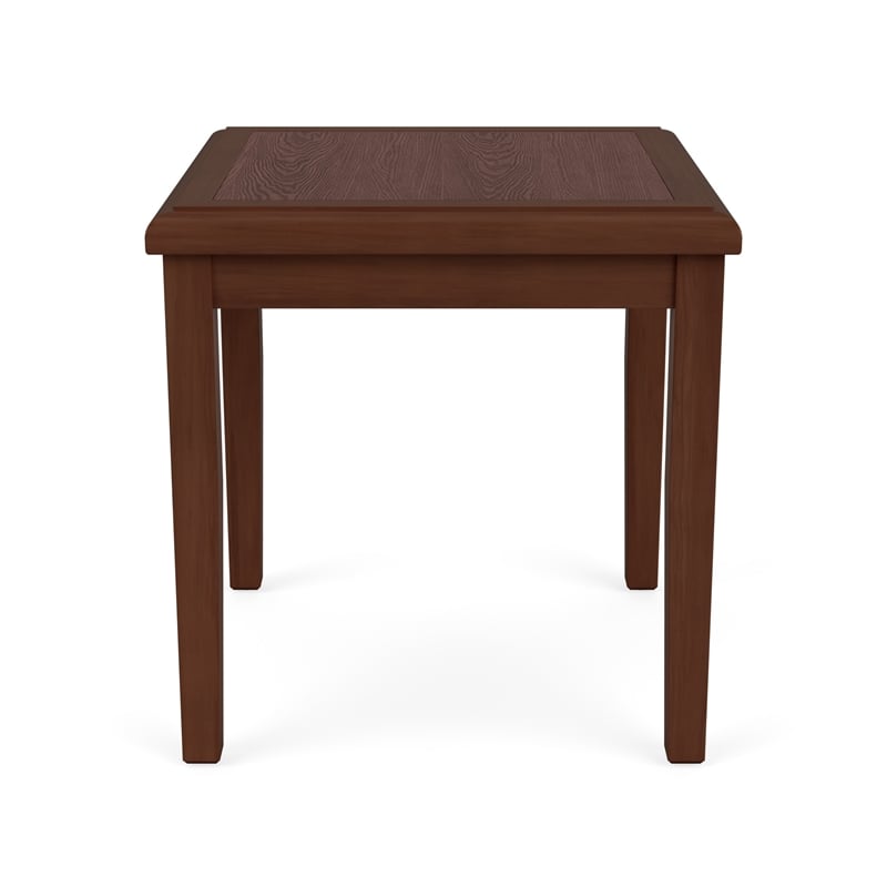 Belmont Lounge Reception Waiting Room HPL Top End Table / Walnut Wood / Walnut