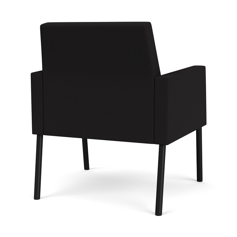 Lesro Mystic Lounge Reception Guest Chair in Black