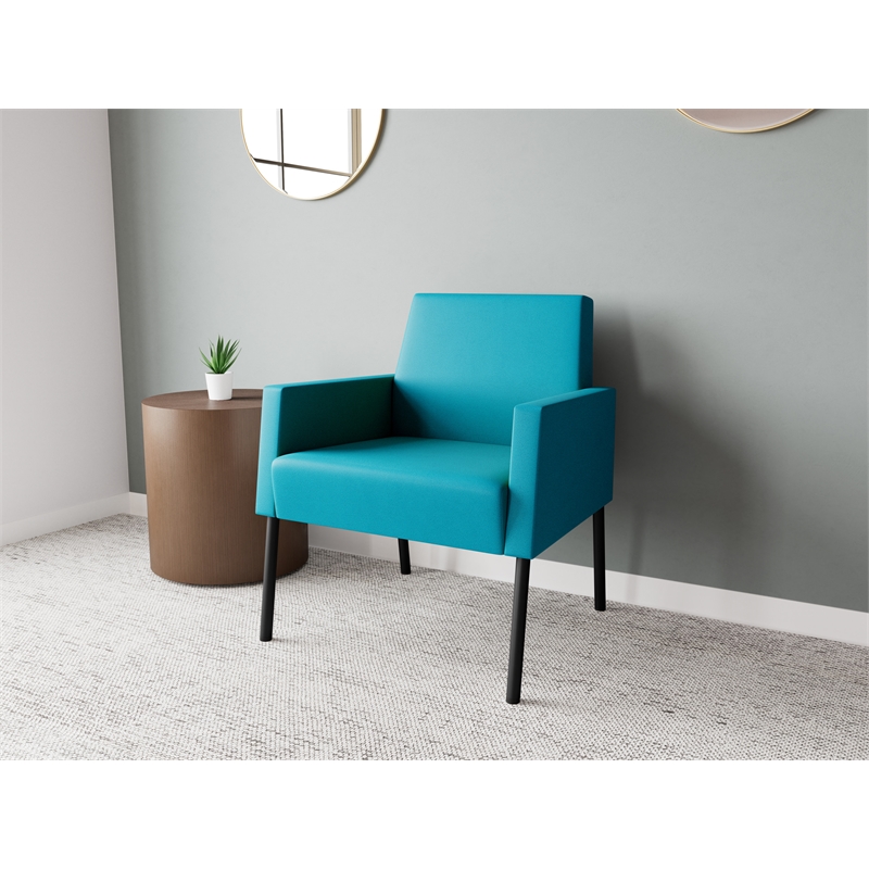 Lesro Mystic Lounge Reception Guest Chair in Teal