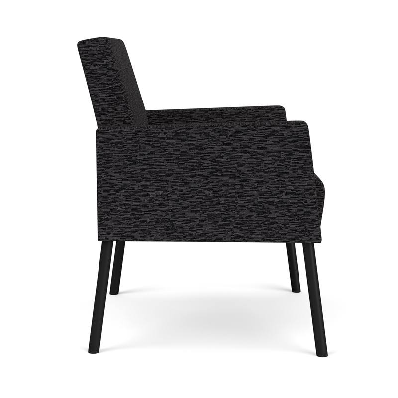 Lesro Mystic Lounge Reception Guest Chair in Black