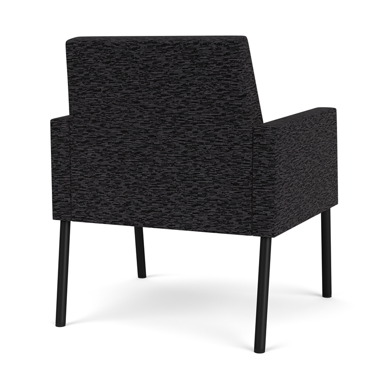 Lesro Mystic Lounge Reception Guest Chair in Black