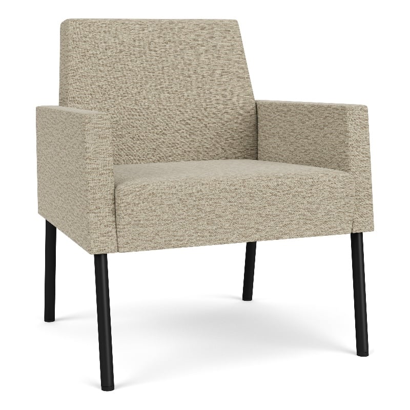Lesro Mystic Lounge Reception Guest Chair in Beige