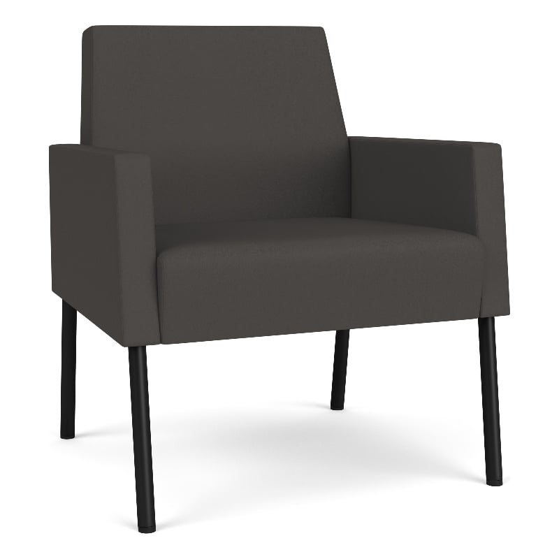Lesro Mystic Lounge Reception Guest Chair in Gray
