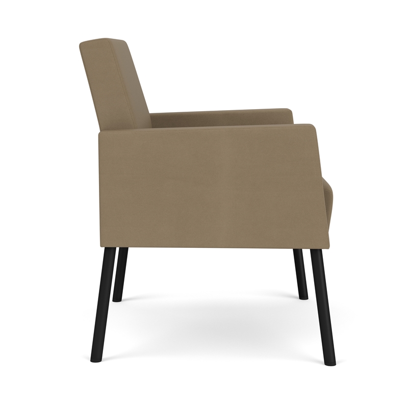 Lesro Mystic Lounge Reception Guest Chair in Brown