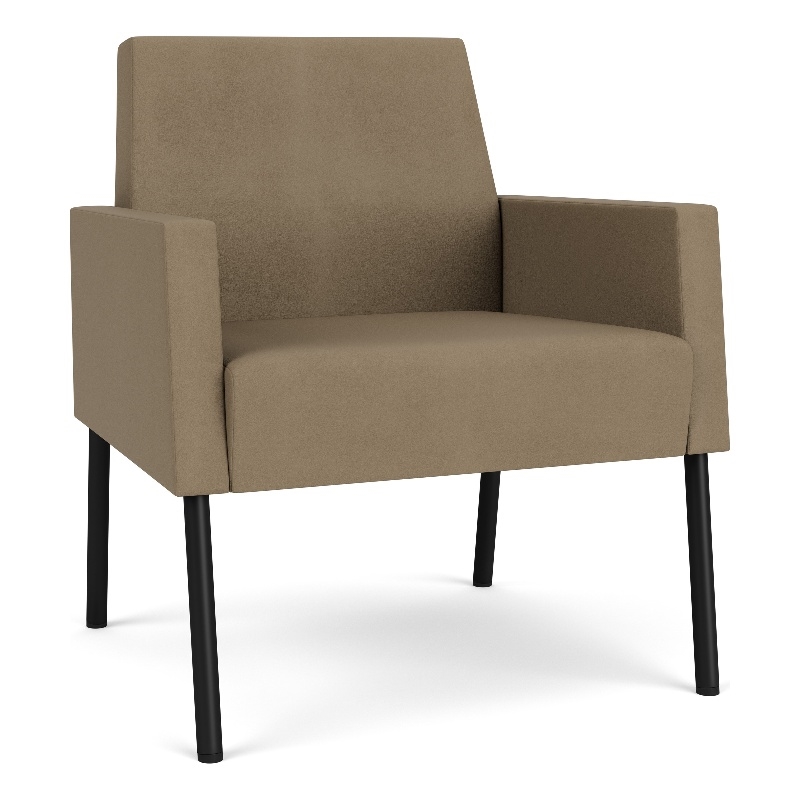 Lesro Mystic Lounge Reception Guest Chair in Brown