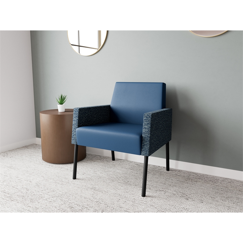 Lesro Mystic Lounge Reception Guest Chair in Blue