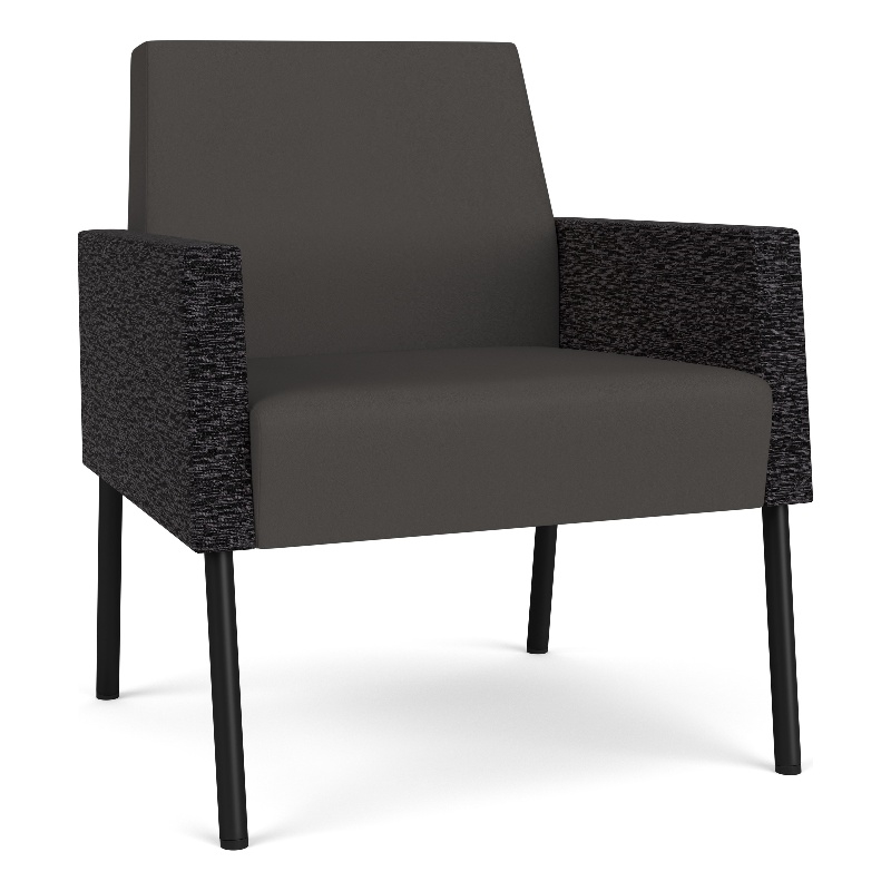 Lesro Mystic Lounge Reception Guest Chair in Gray