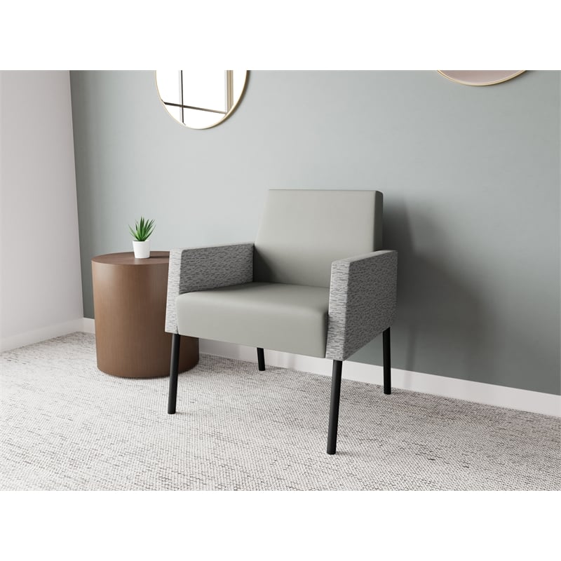 Lesro Mystic Lounge Reception Guest Chair in Gray