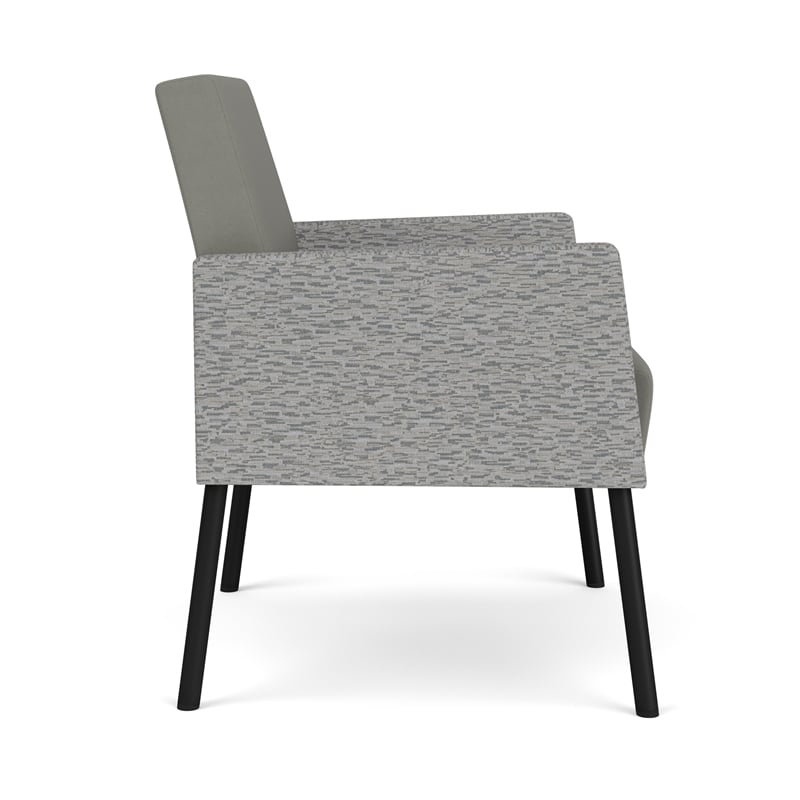 Lesro Mystic Lounge Reception Guest Chair in Gray